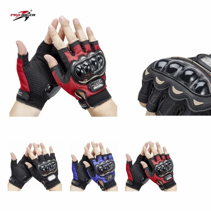 

Man Half-Finger Motorcycle Gloves PRO-BIKER Summer Racing Cross-Country Anti-Fall Breathable Shock Absorbed Gloves MCS-04C M-XXL