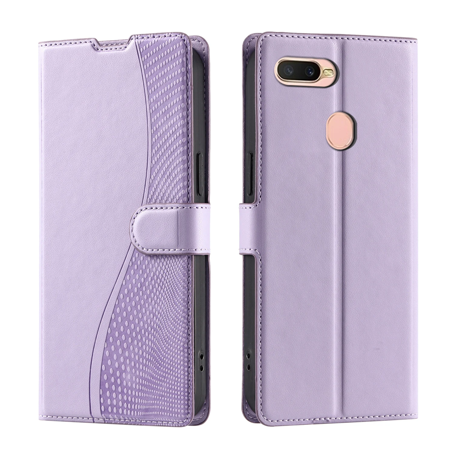 

For OPPO A7 2018 / A7 / A5S / AX5S / AX7 / A7N / A12 / A12S / A11K phone case voltage polka dot flip cover leather case