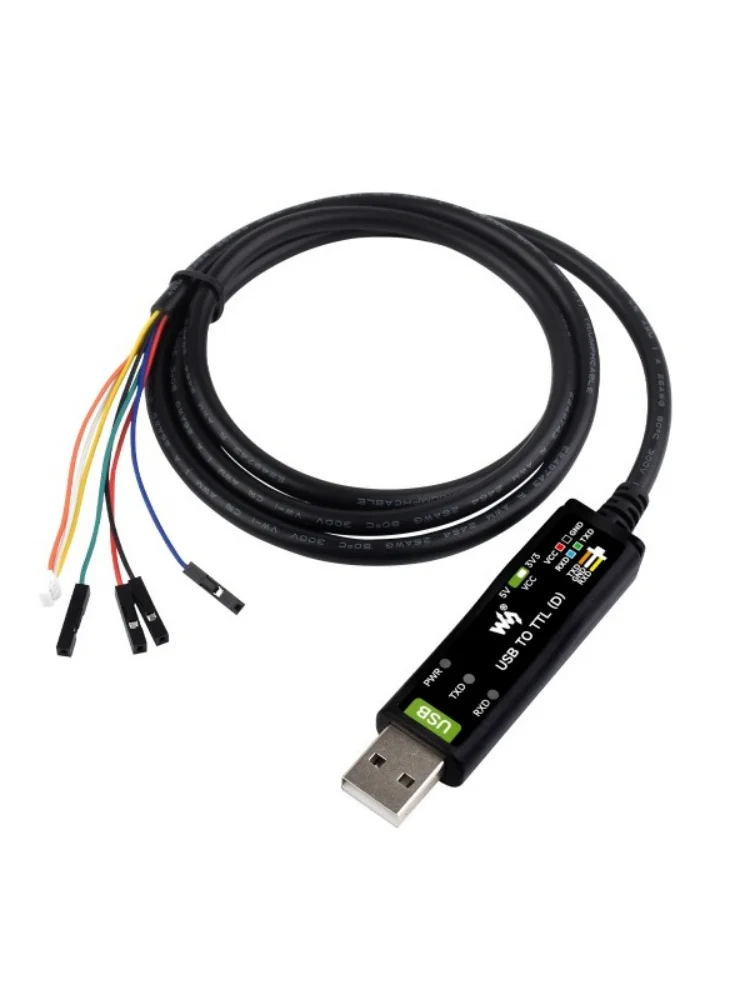 Industrial USB TO TTL (D) Serial Cable, Original FT232RNL Chip, Multi Protection Circuits, Multi Systems Support, Suitable  RPI