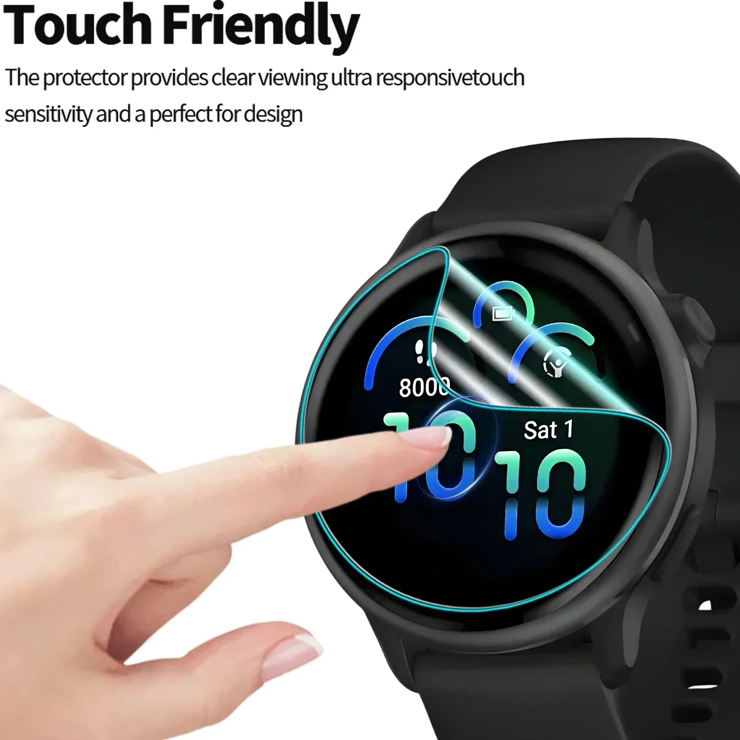 1/10Pack For Garmin Vivoactive 6 5 Vivoactive5 Screen Protector HD Soft Anti-scratch Protective Hydrogel Film for Vivoactive6