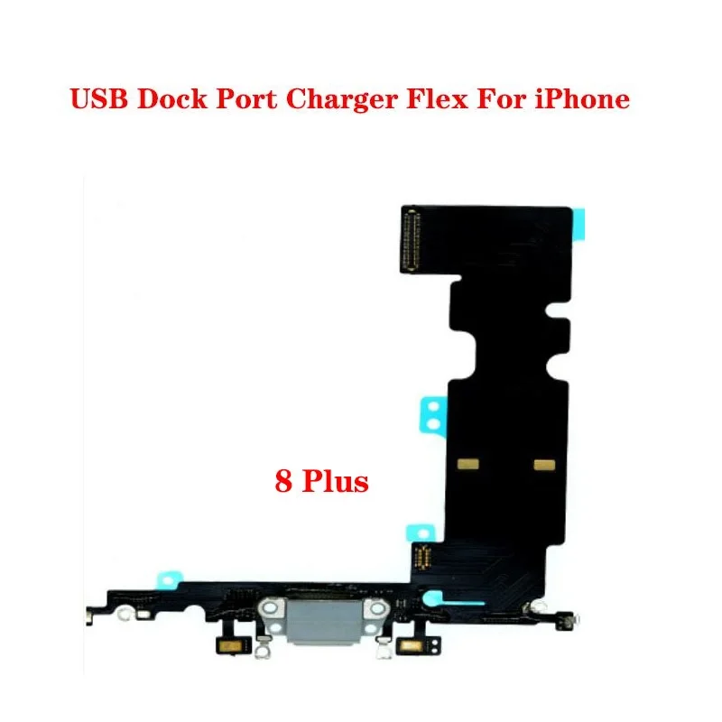 كابل شحن مرن لهاتف iPhone 7 8 Plus 7Plus 8Plus USB Dock Connector Charger Port Replacement Parts