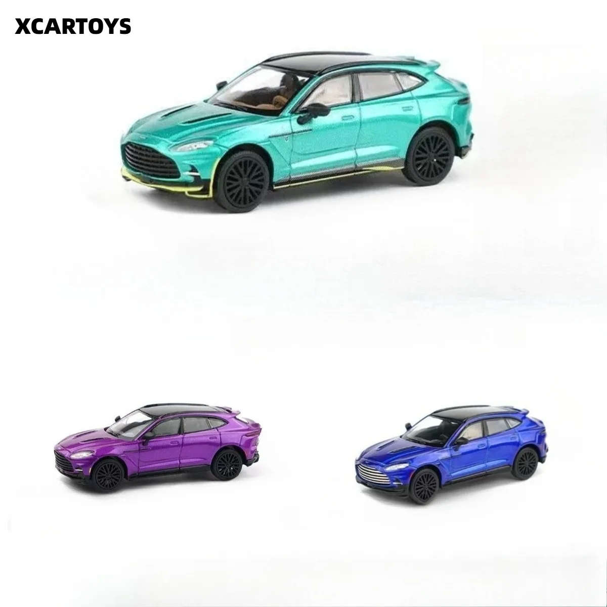 TOEIC 1/64POPRACE Aston Martin DBX Simulation Small Scale Alloy Car Model Toy OrnamentS14-01 Aston Martin DBX - Green