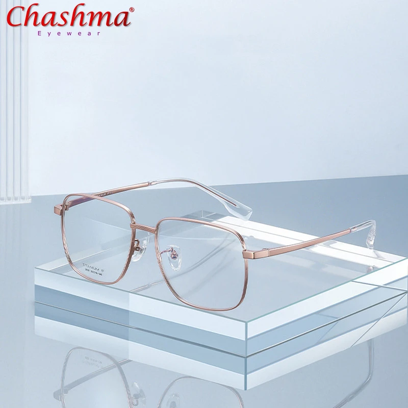 

Chashma Men Glasses Pure Titanium Prescription Lenses Fashion Women Sunglasses Frame Optical Eyewear Spectacle for Male