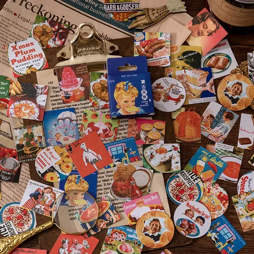 Pegatinas de papelería Kawaii, pegatinas exclusivas cruzadas en caja, planificador, pegatinas decorativas para móviles, álbum de recortes DIY, 46 piezas por lote