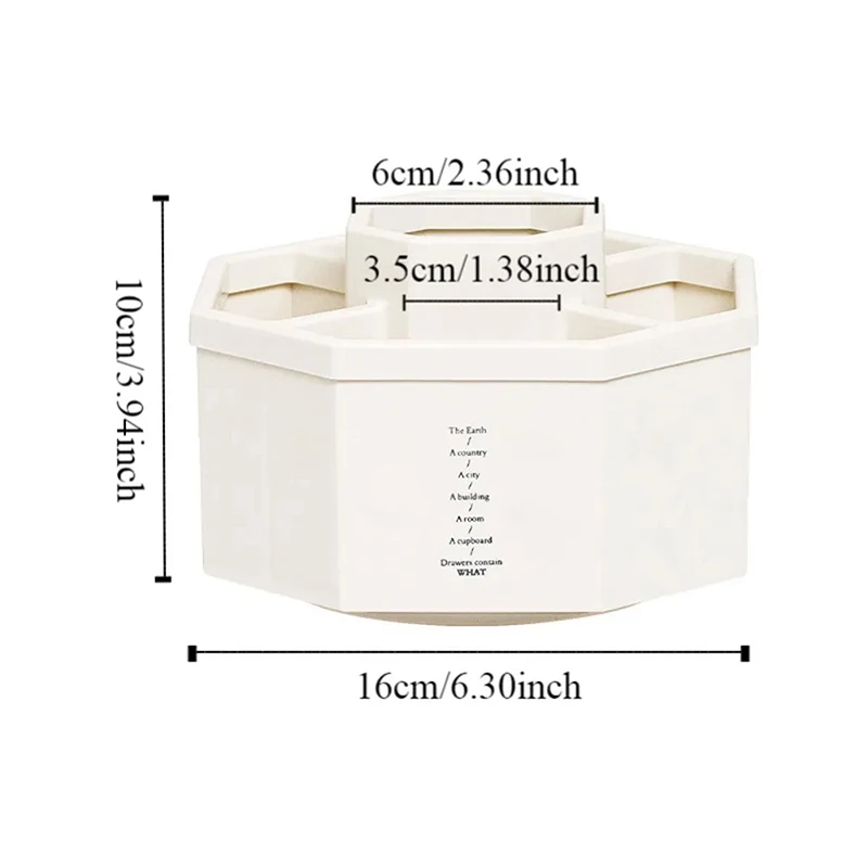 360° Rotating Pen Holder Desk Accessories Large Capacity Pencil Storage Box Desktop Organizer School Office Stationery