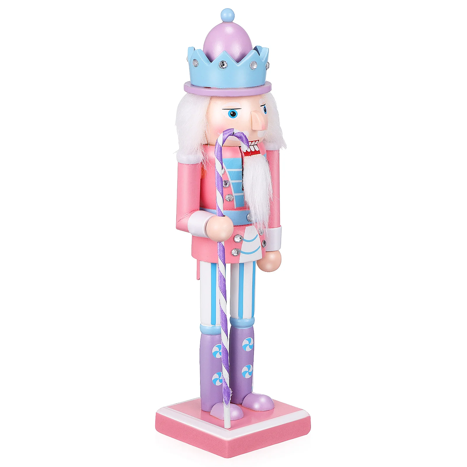 Outdoor Christmas Decorations Pink 255cm Desktop Nutcracker Cake Soldier Figures Nutcrackers Father