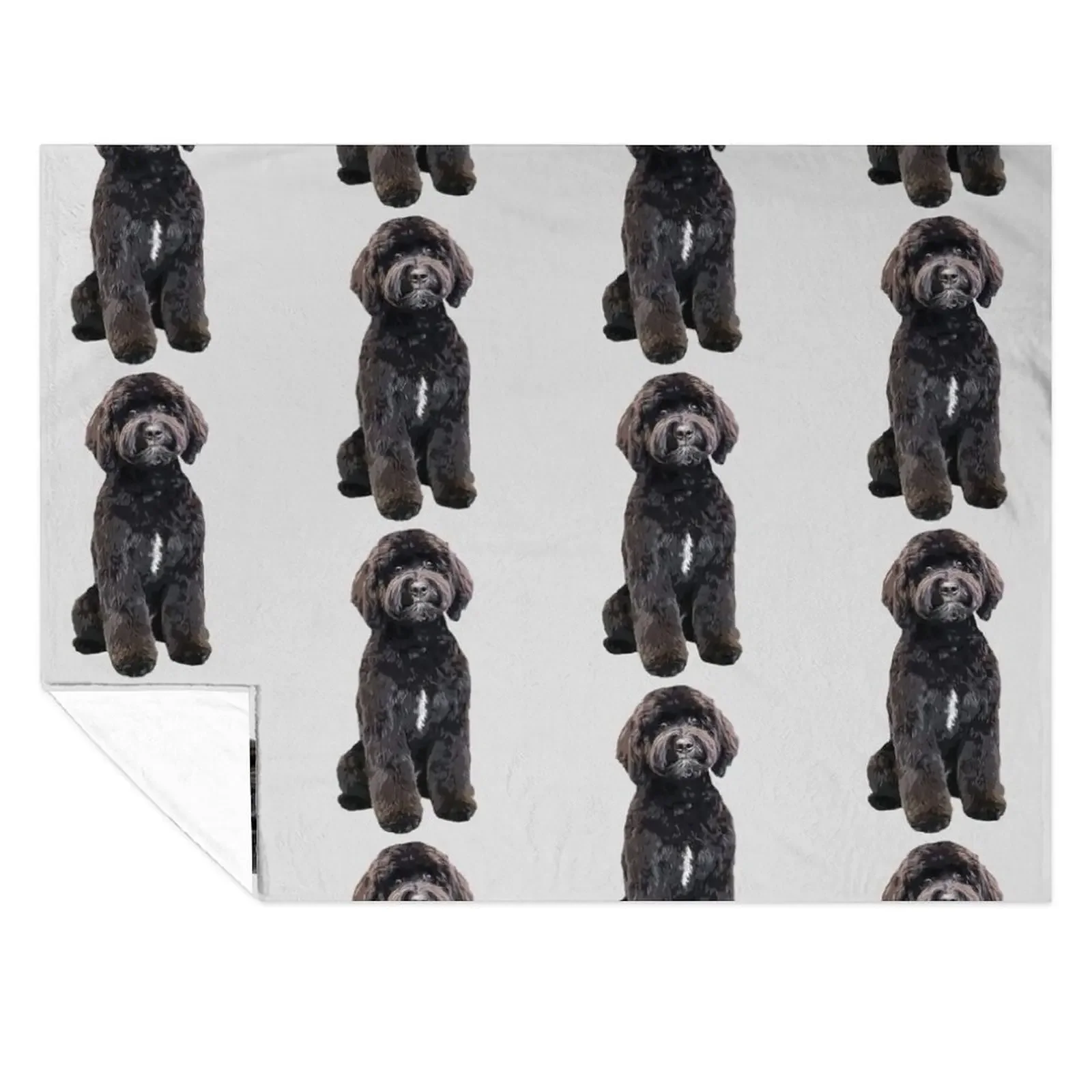 

Black Labradoodle Goldendoodle Throw Blanket Fashion Sofas Soft heavy to sleep For Decorative Sofa Blankets