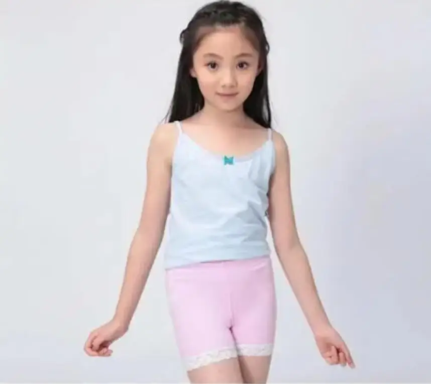 Korean Child Girls Shorts Modal Lace Pants Children girls Shorts Safe shorts