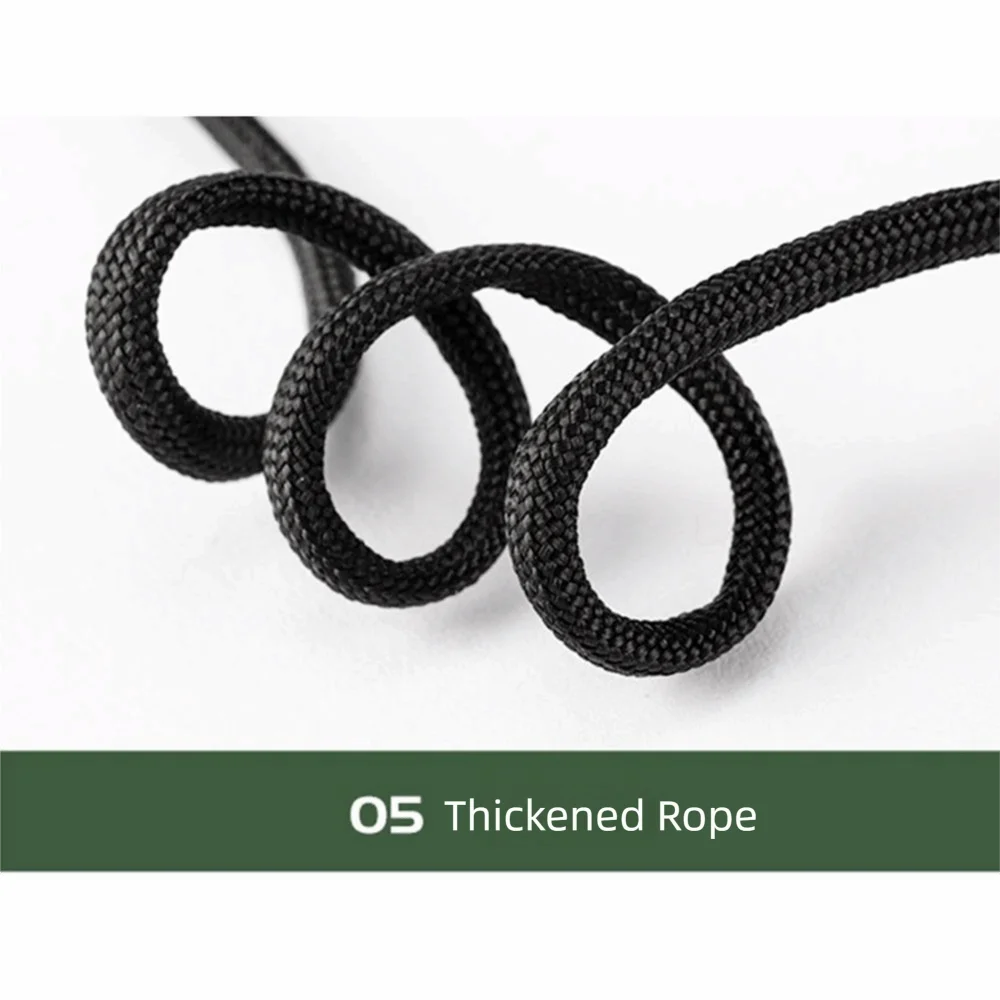 Multifunctional Outdoor Clothesline Adjustable Windproof Portable Storage Lanyard Retractable with 10 Hooks Camping Hanging Rope