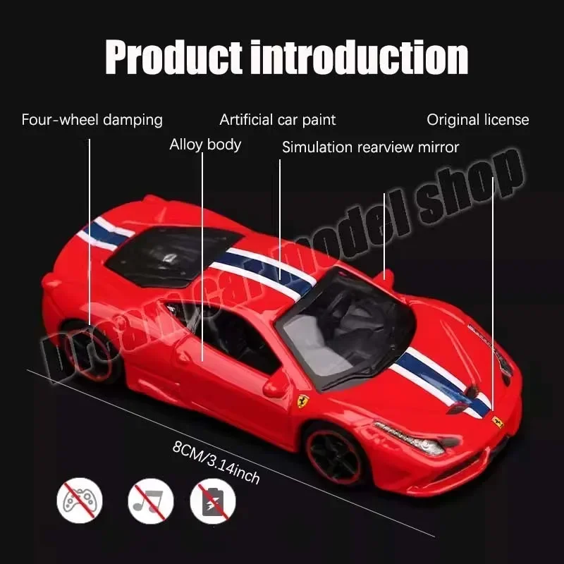 Bburago 1:64 Genuine Ferrari Series Car MONZA SP1 ,LAFERRARI,488GTB, F12 Tdf,F40,F50,ENZO FERRARI,SF90 Alloy Cars Model Toy Gift