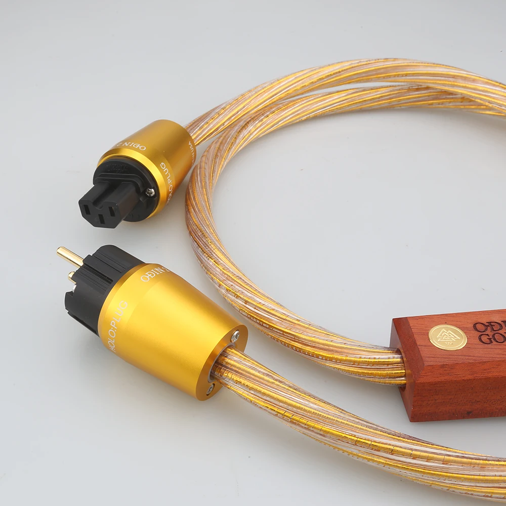 Nordost Odin Gold Hifi Schuko Power Cord Audio High Fidelity Fever Supply Cable US Standard Power Line