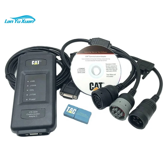 Truck Excavator Scanner ET4 Communication Adapter Group Detection Scanner 538-5051 478-0235  For 2019C 2021B C-A-T