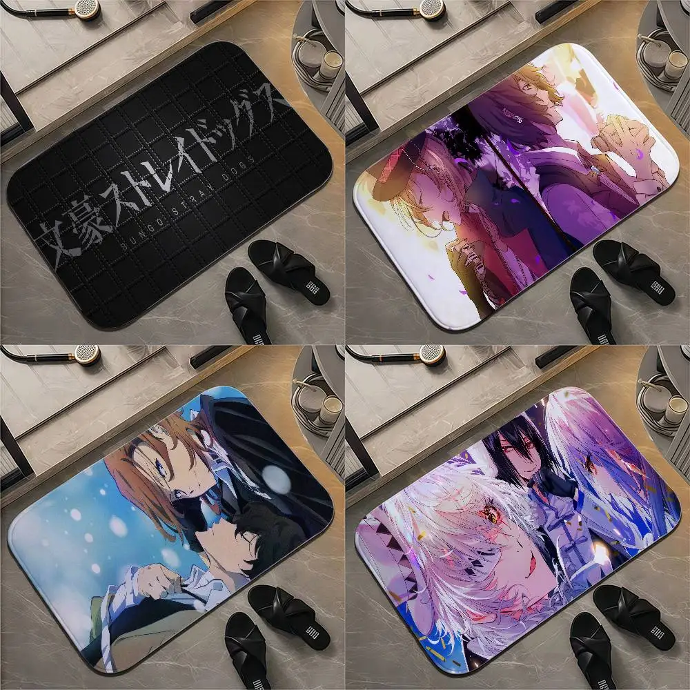 

Anime Bungou Stray Dogs Floor Mat Printed Large Carpets Room And Bedroom Carpets Bathroom Anti Slip Door MATS Small Carpets