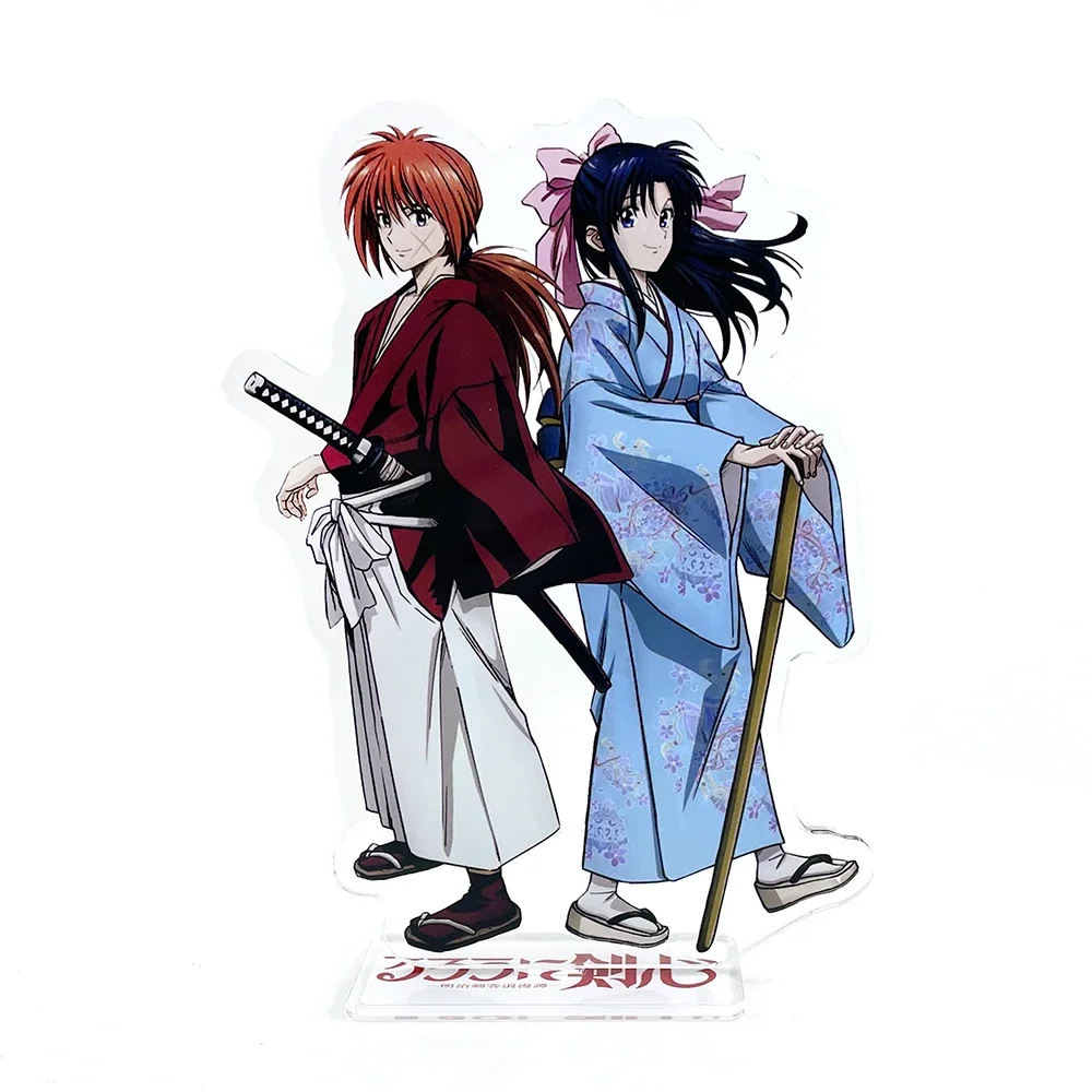 Rurouni Kenshin Himura Kenshin Kamiya Kaoru couple acrylic stand figure model plate holder cake topper anime