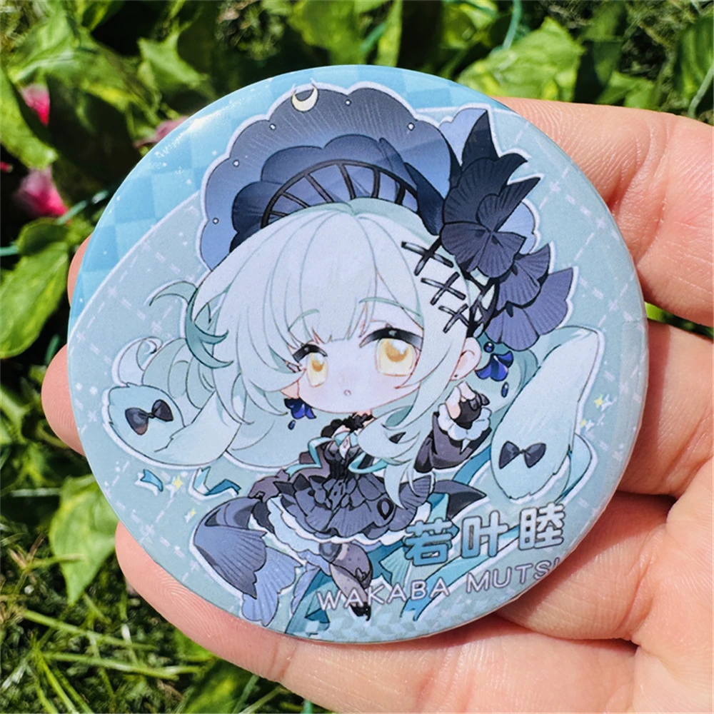 58mm juego Arknights Wakaba Mutsumi Togawa Sakiko Oblivionis Cosplay disfraz insignia Pin SPTE broche de hojalata ﻿   Prop Gilf