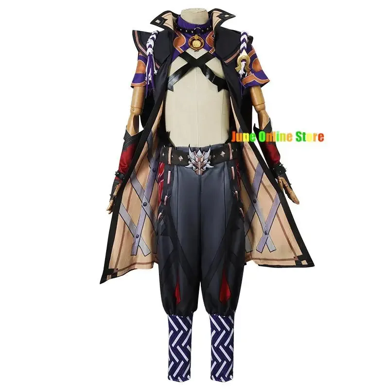 Juego Genshin Impact Arataki Itto disfraz de Cosplay Arataki Itto trajes peluca actividad de batalla Arataki Itto Rola Play para cómic Cn