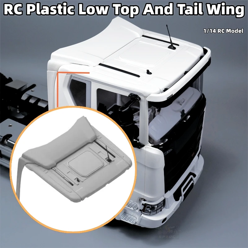 

770S Обновленный комплект низких верхних хвостовых крыльев 56368 56371 770-ADM1 для 1/14 Tamiya RC Truck Scania с дистанционным управлением, игрушечные детали для прицепа