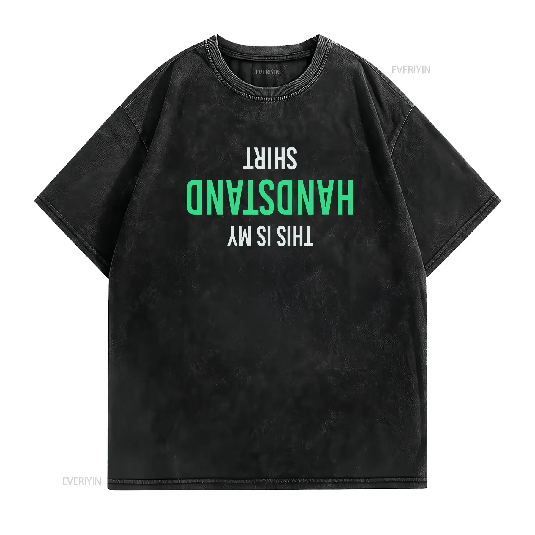 Girls This Is My Handstand T Shirt Women's Funny Gymnast Gym Workout vintage Washed Stretched streetwear homme Stylish