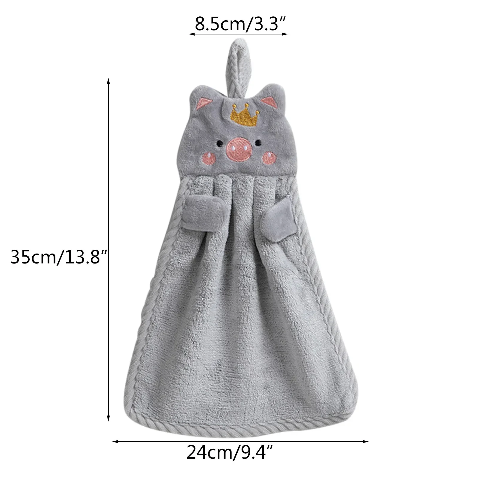 Little Pig Towel Household Cute Absorbent Kitchen Lazy Rag Children\'s Hand Dish Wash Sponge Towels Wipe Hands Towel