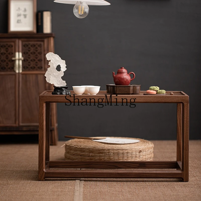 

SM household tea table solid wood small table bay window balcony small coffee table Chinese zen