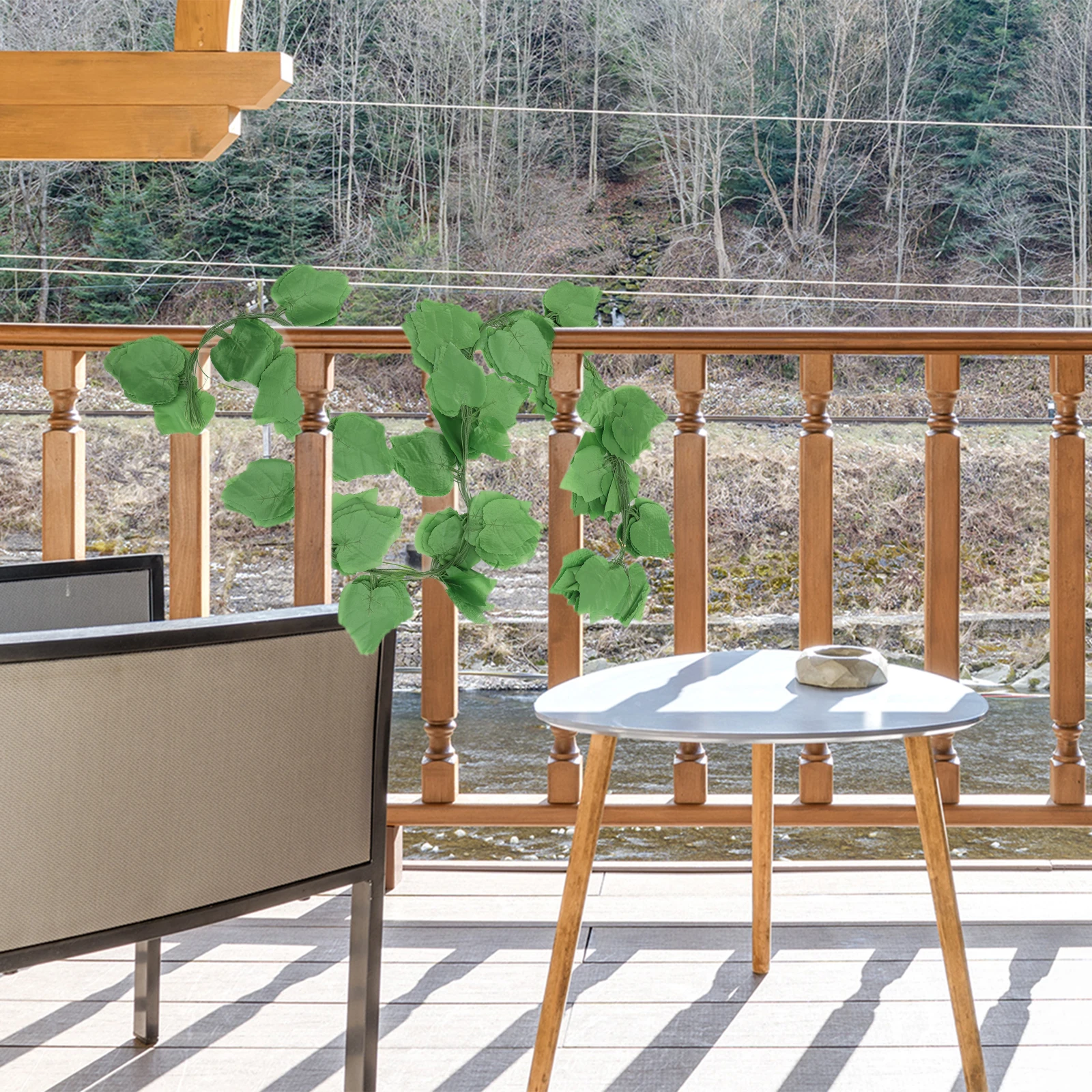 

12Pcs Artificial Grape Leaf Hanging Vine Garland Home Garden Wedding Party Wall Decor Easy Clean Artificial Vine