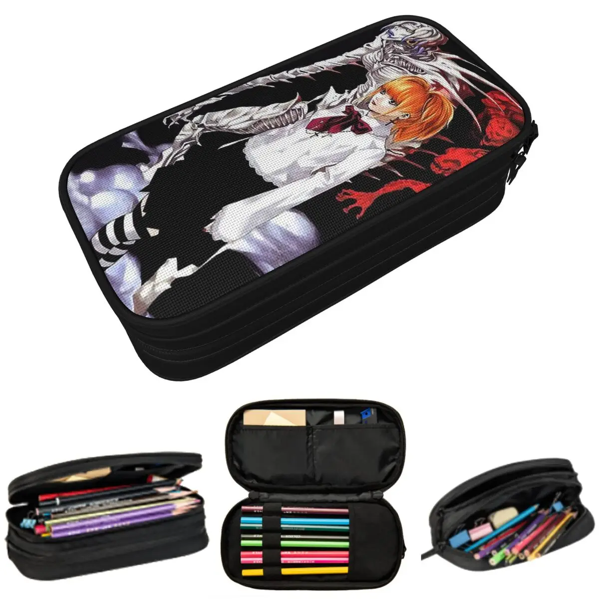 Misa Amane Misa Death Note Anime Pencil Case for Kids School Pen Box Pencil Bag Stationery Supplies Pen Holder Bag