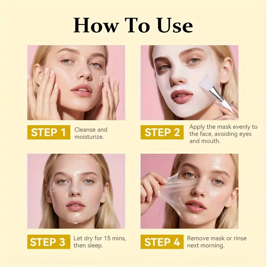 قناع تقشير حمض الكركم بين عشية وضحاها 100 مل من الكولاجين المتحلل لتفتيح البشرة وعلاج الوجه الكوري #3