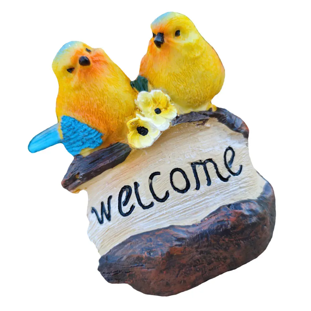 

Garden Bird Statue Resin Decor Small Size Safe Material Home Decoration Gift Family Friends Lawn naments Garden Decor