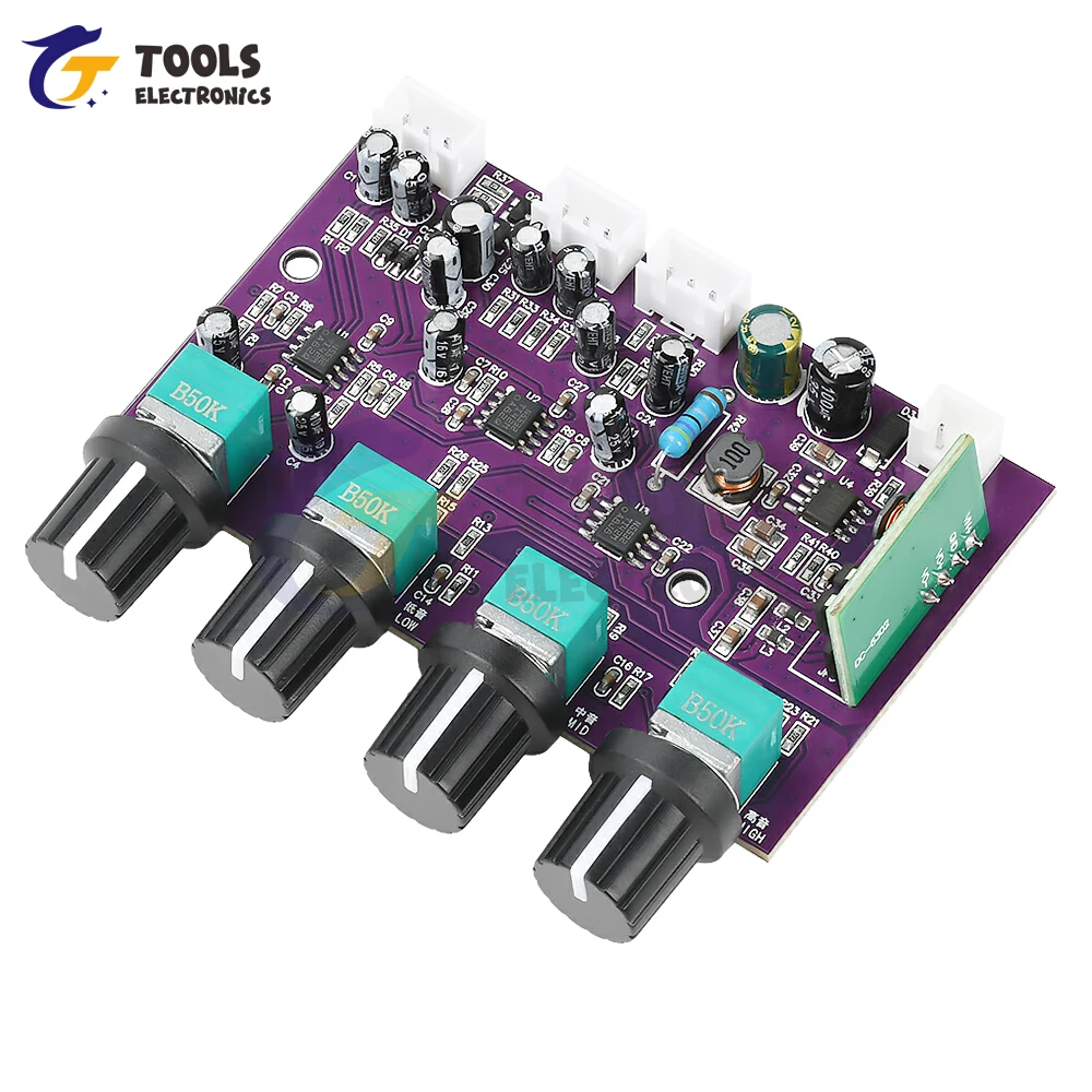 DC 9-29V TINE5532 Preamp Tone Board Front-End Amplification Board Outdoor Speaker Front-End Tuning Amplification Board