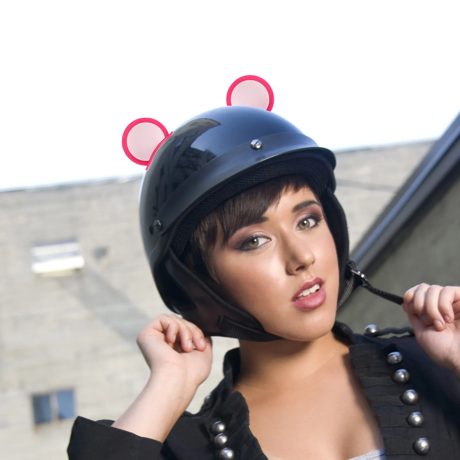 12Pcs Sticker For Motorcycle Riding College Students Bear Decor Scooter Electric Bike Helmets Self-adhesive