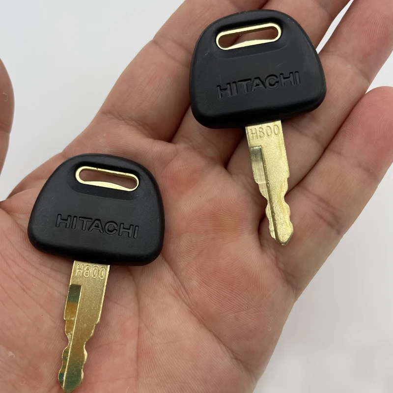 2PCS serial number H800 Key For Hitachi EX200 ZAX60/70/120/ZAXIS200/210/360 Excavator Ignition switch and door lock