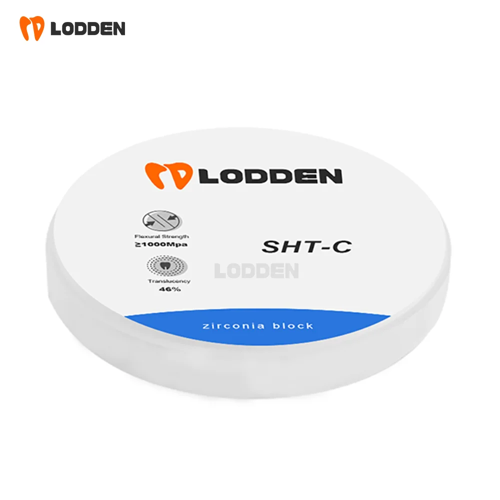 SHT-C Zirconia Block Super Transparent Color Preshaded Zirconium Blank Open System 98mm 10-30mm Thickness for Dental Lab CAD CAM