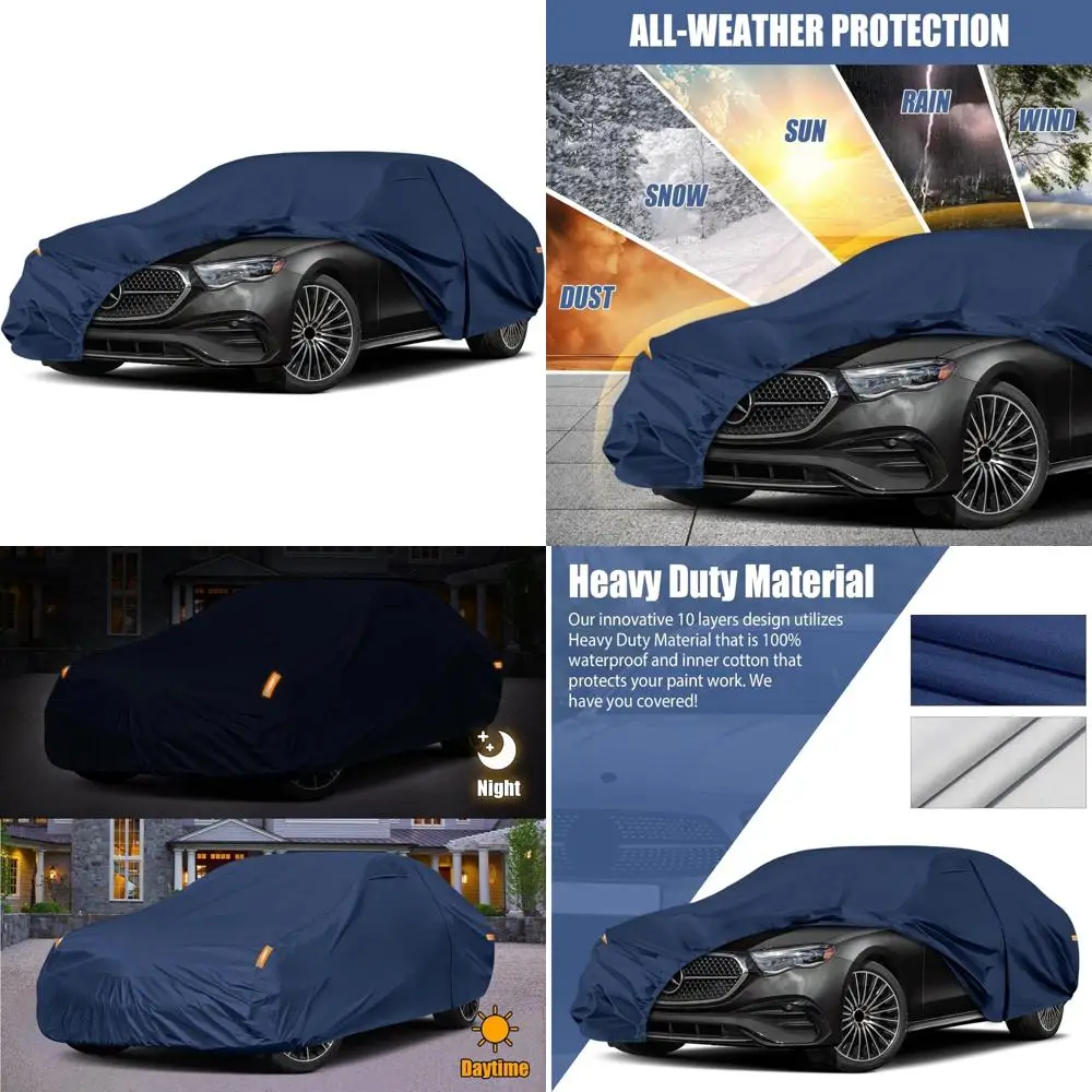 

Сверхмощный водонепроницаемый автомобильный чехол для моделей E-класса 2006–2026, 10-слойная защита премиум-класса, подходит для погоды