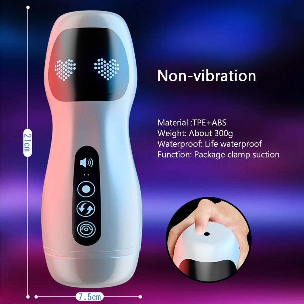 Male Automatic Masturbator Cup Real Vagina Massage Pussy Masturbation Penis Trainer Adult Sex Toys For Men Vibrator Sex Machine