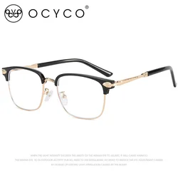 Fashion Frame Anti Blue Light Square Sunglasses Men Vintage Punk Sun Glasses Women Oculos Feminino