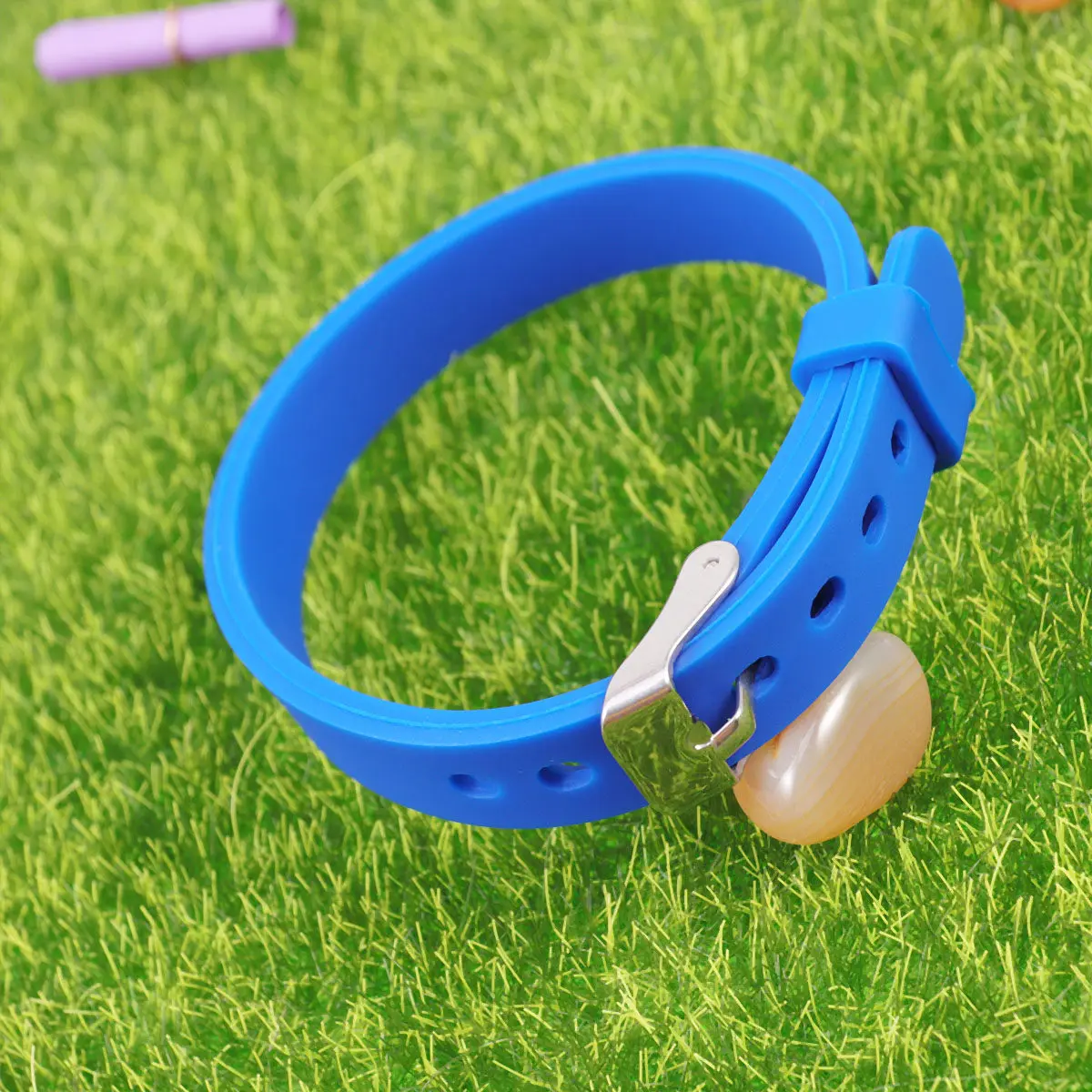 Blue Silicone Wristband for Kids – Durable, Comfortable Solid Color Bracelet for Game Identification