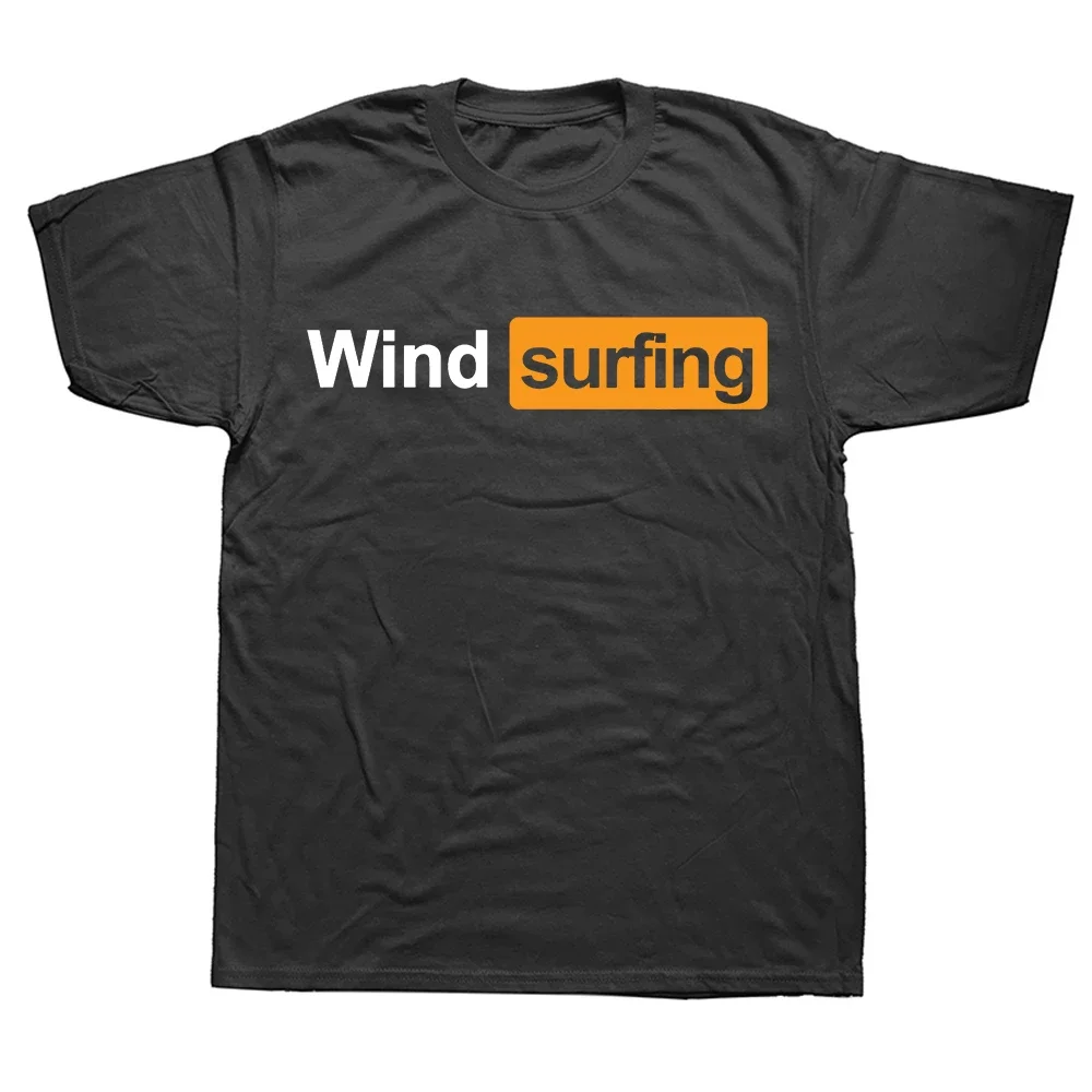 Summer Fathers Day Graphic Cotton Streetwear Surfboarder Surfer Gifts T-shirt Funny Windsurf Windsurfing T Shirts  Mens Clothing