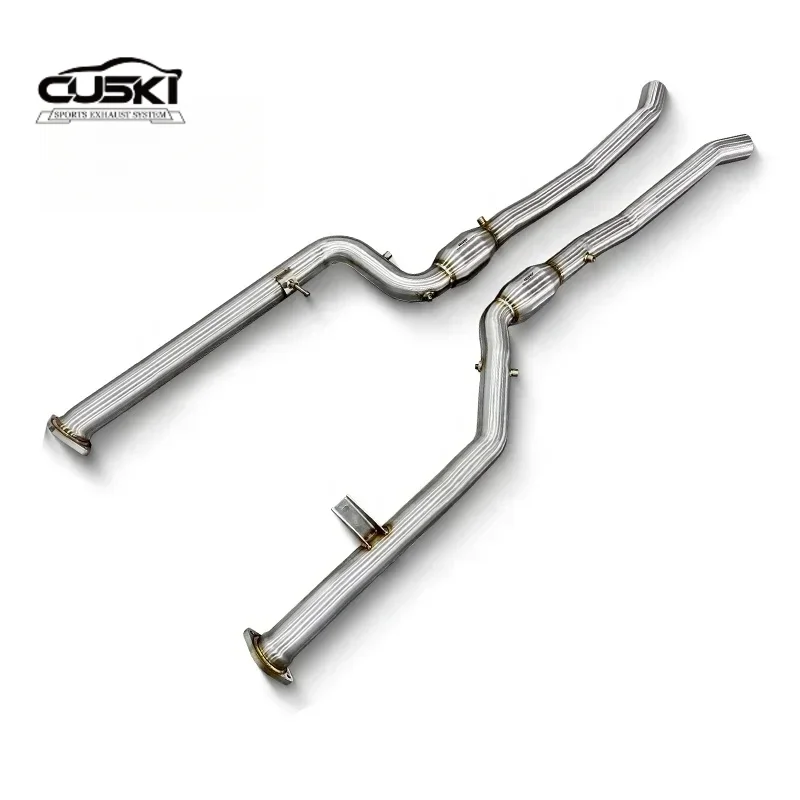 High Performance exhaust mid pipe straight through Applicable to  BMW M3 G80 3.0T 2015-2017 quality SUS304 Racing Exhaust system