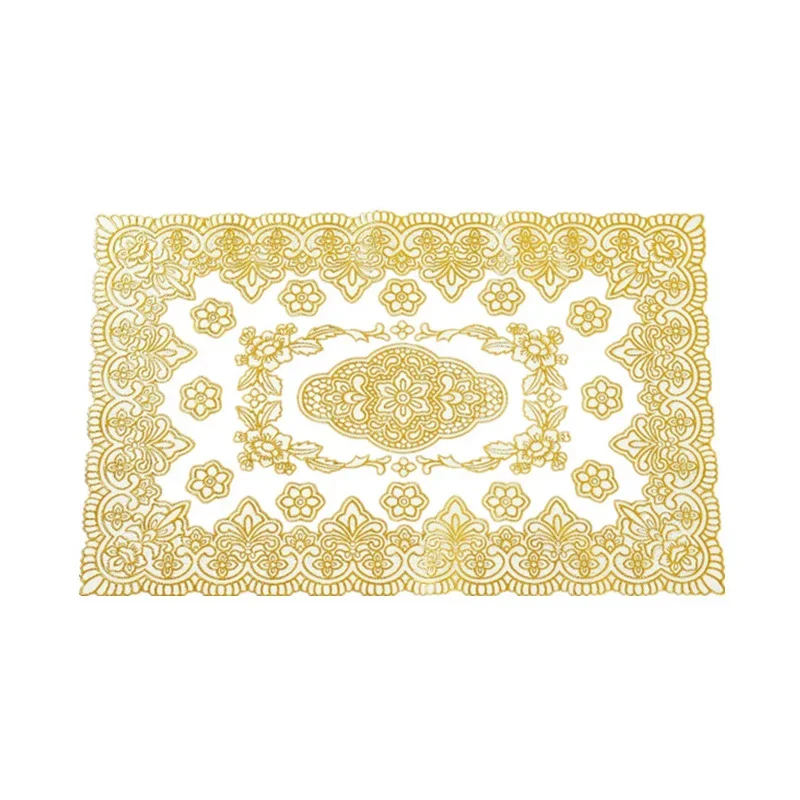 6/4pcs Insulation Mat European Food Cushion Plate Cutlery Cup Cushion PVC Coaster  Table Mat Placemat Bowl Mats Dining Table Mat