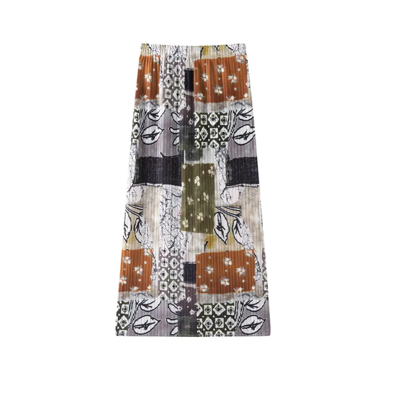Miyake Pleated 2026 New High-End Patchwork Skirt Elegant Casual Summer Commuter Pleated Versatile A-Line Skirt for Women Pleat