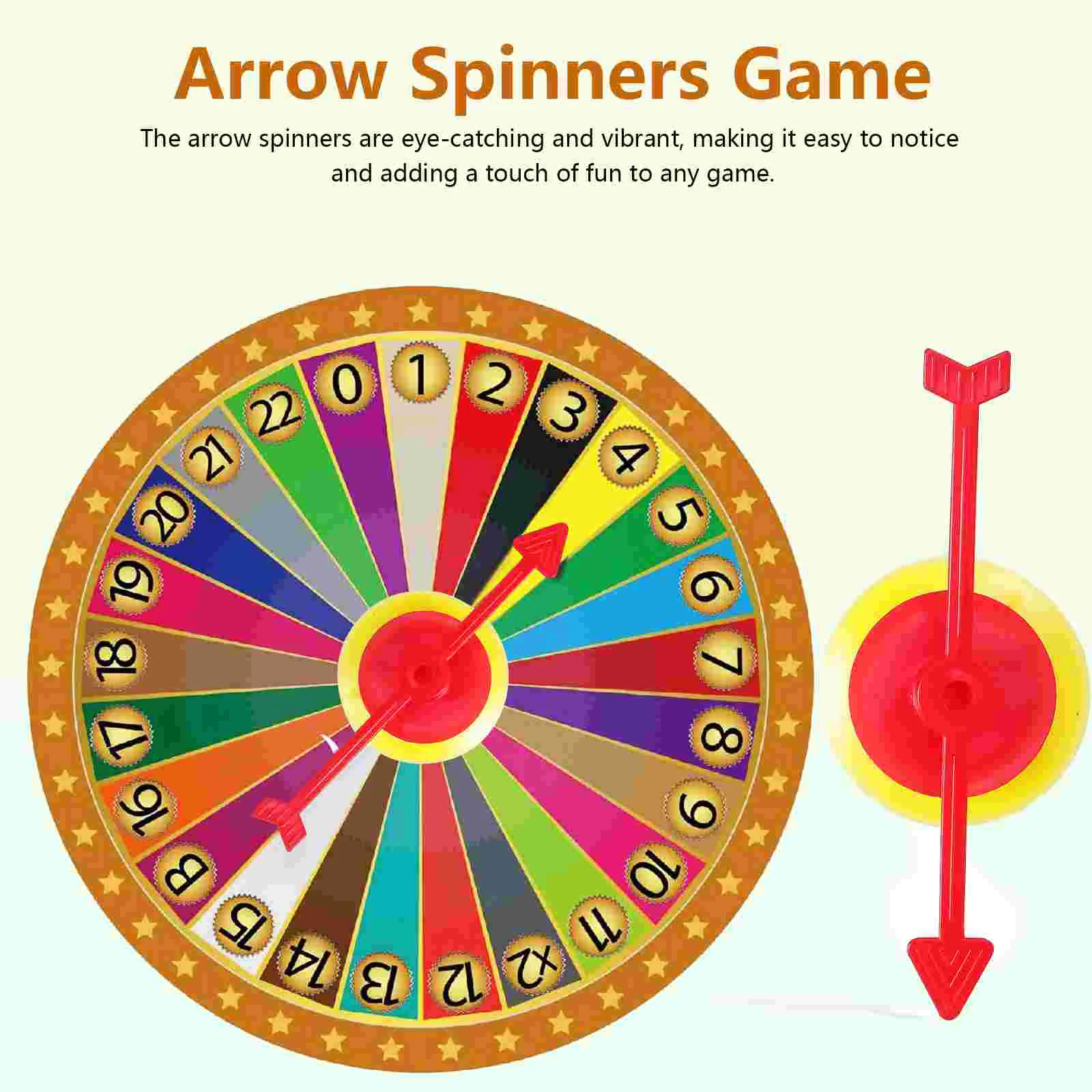 25 Pcs Plastic Rotating Pointer Arrow Spinners Game Turntable Spins Arrows Lottery Wheel Board Accessories Child