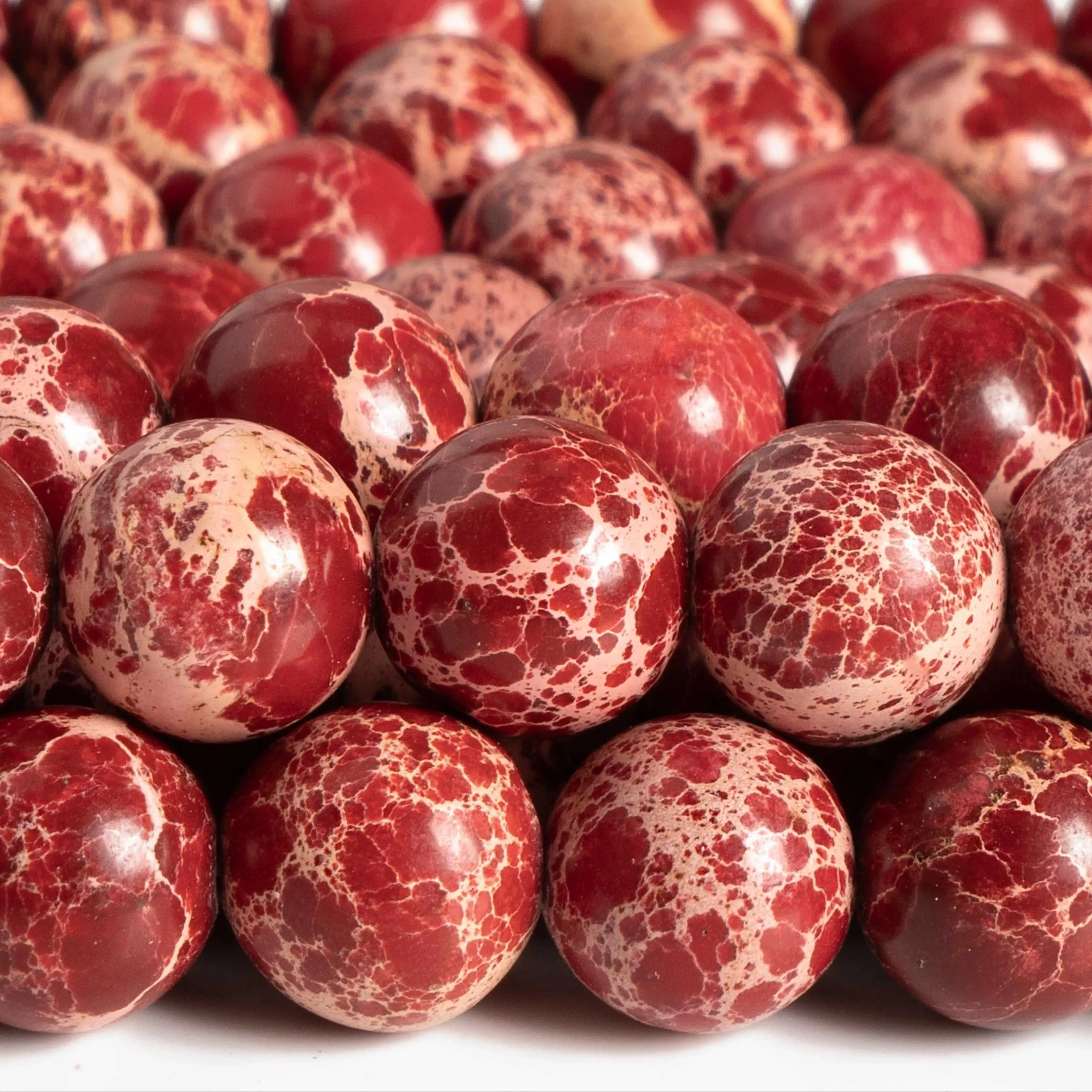 Sea Sediment Imperial Jasper Beads Natural Stone Loose Beads Round Shape Size Options 3/4/6/8/10/12mm for Jewelry Making