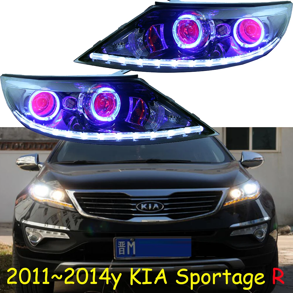 

Car styling headlamp for KIA SportageR headlight 2011~2016y hid xenon car accessories for kia sporstager fog light