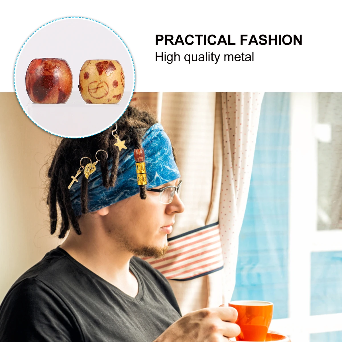 172 قطعة حلية حلقات أصفاد شعر إبداعية ملحقات المجدل المجدل أنبوب تخريمي للنساء