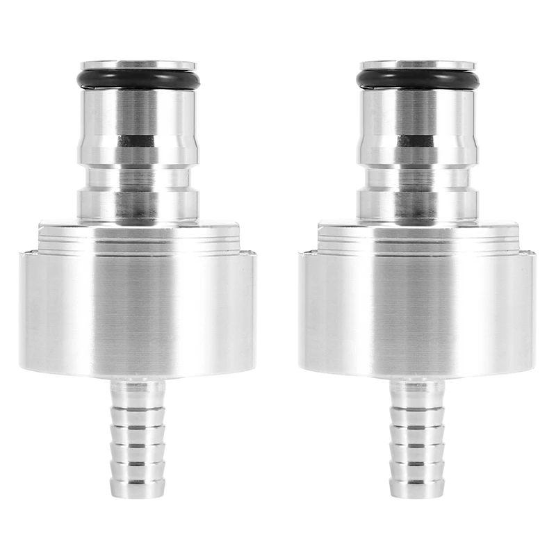 2Pcs/Lot 304 Stainless Steel Carbonation Cap 5/16 Inch Barb, Ball Lock Type, Fit Soft Drink PET Bottles, Homebrew Kegging