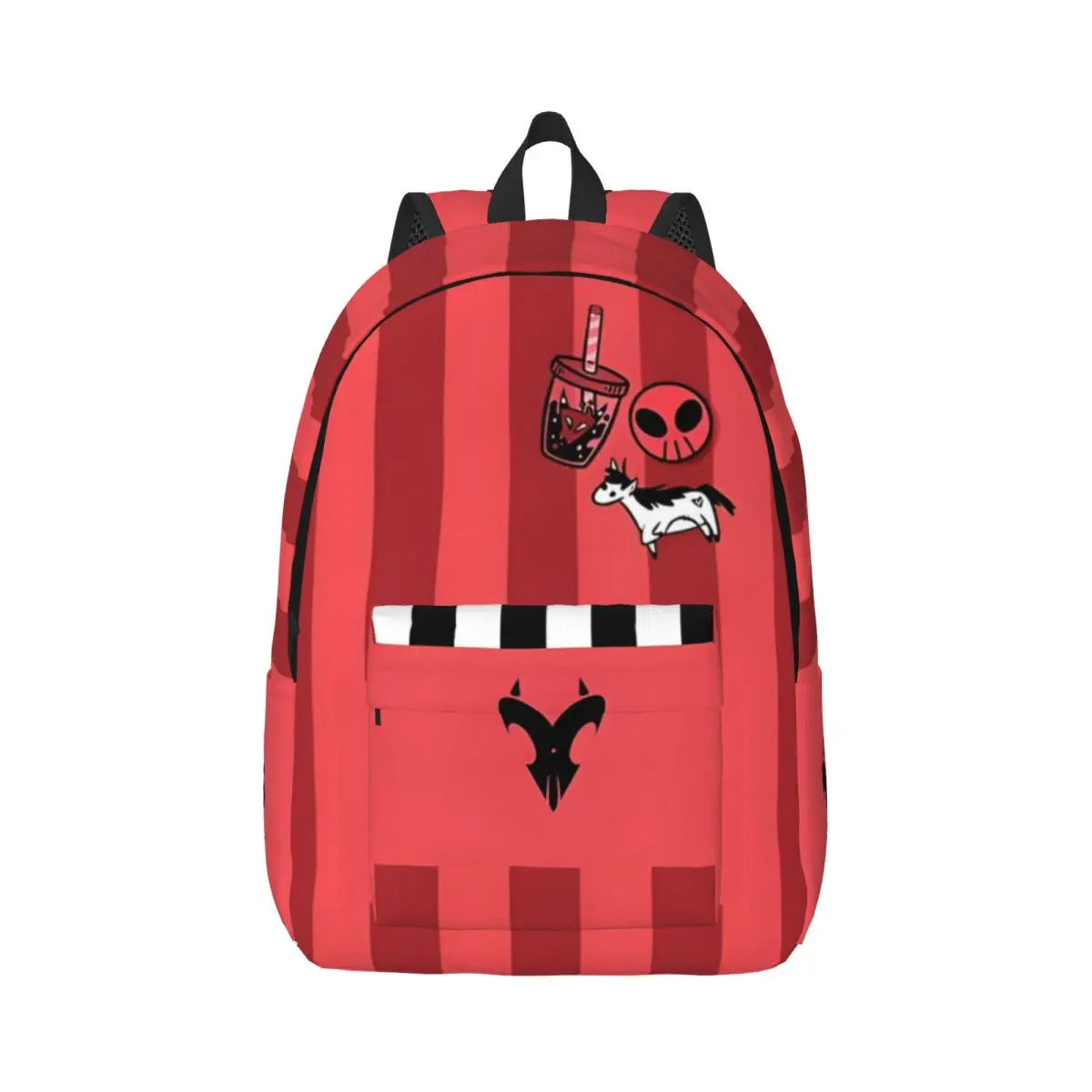 New H-Hazbin Hotel H-Helluva Boss-Blitzo Backpack Student Schoolbag for Men Women Laptop Canvas Bags 15.7in 17.7in