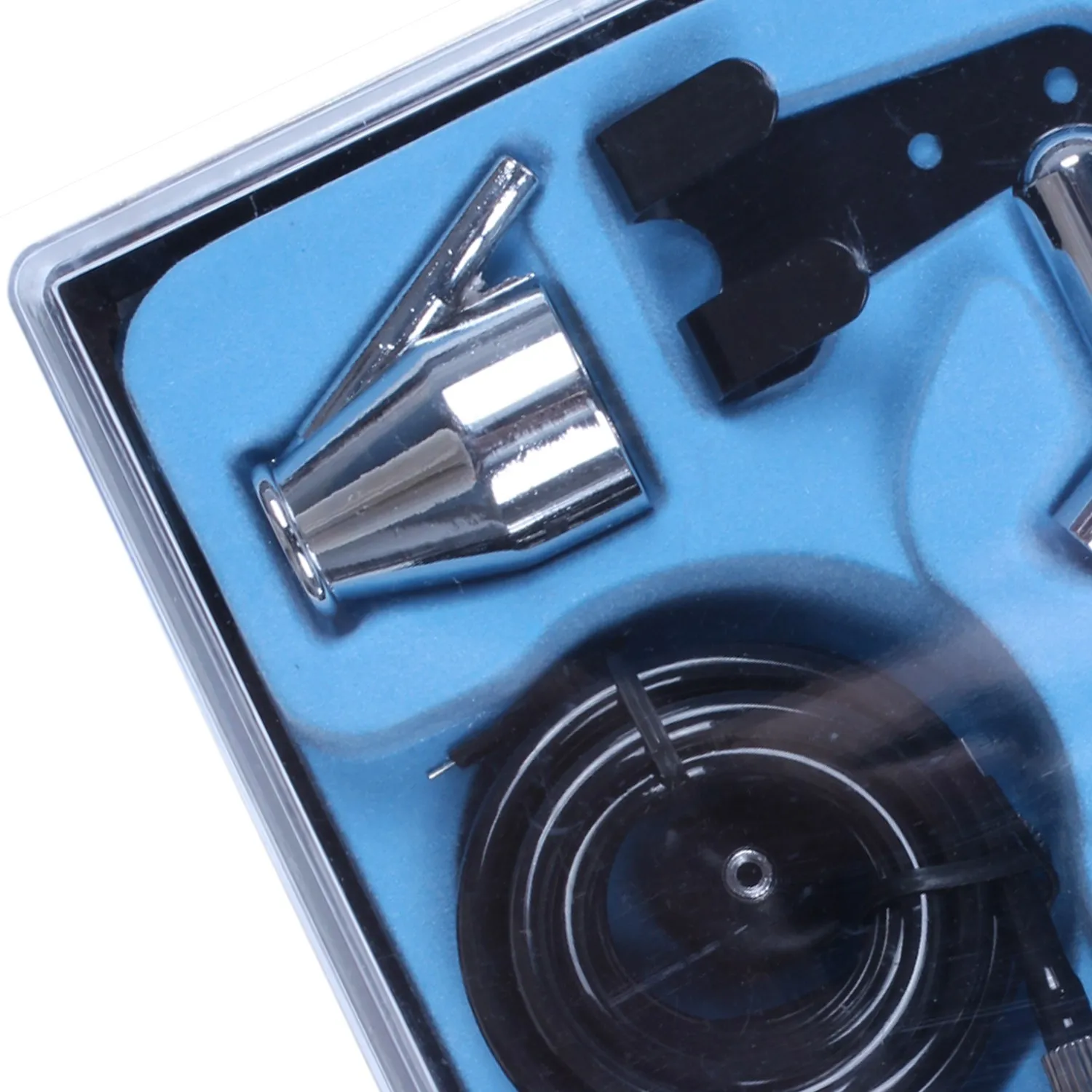 A23E-Siphon Feed Dual Action 0.35Mm Airbrush Kit Spray Tool Air Brush For Makeup Cake Art Painting Temporary Body With A Complet
