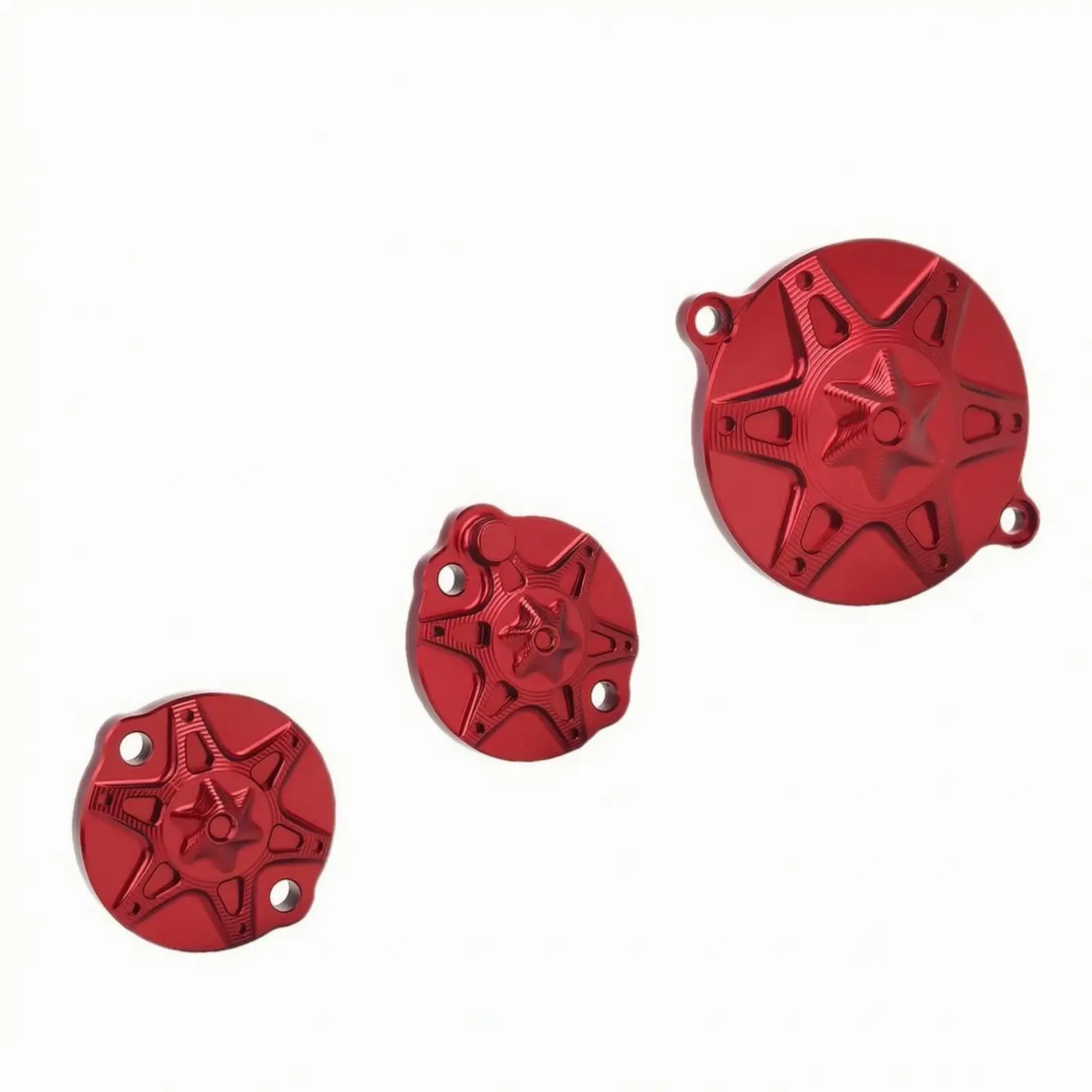 3 Pieces Shielding Engine Guard Cylinder Head Cover Long-Lasting Motorcycle