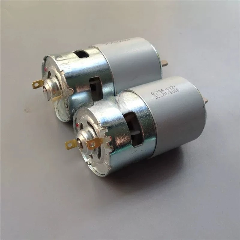 12V high torque 795 high power DC motor 8000-12000 rpm double bearing, pull net, nest boat motor