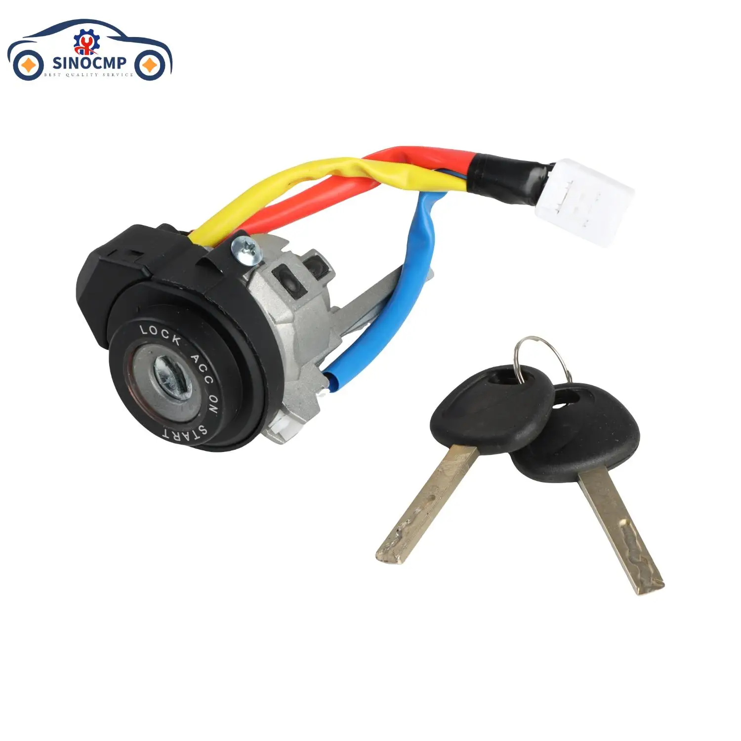 

81991-35240 81900-D5B00 81900-M7E00 SINOCMP 1 шт. цилиндр замка зажигания с 2 ключами для Kia Forte Soul Seltos OPTIMA 2016-2020